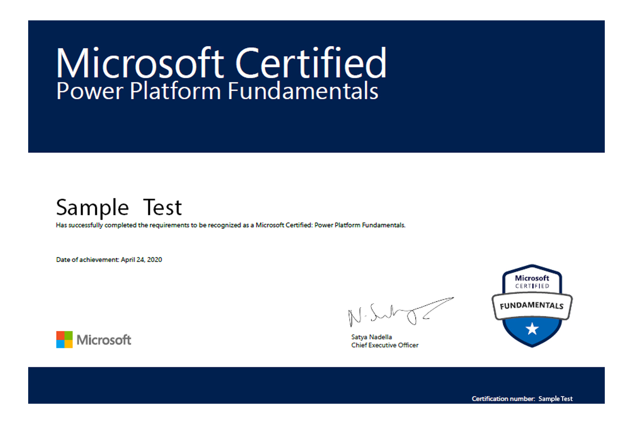 Microsoft Certified Fundamentals