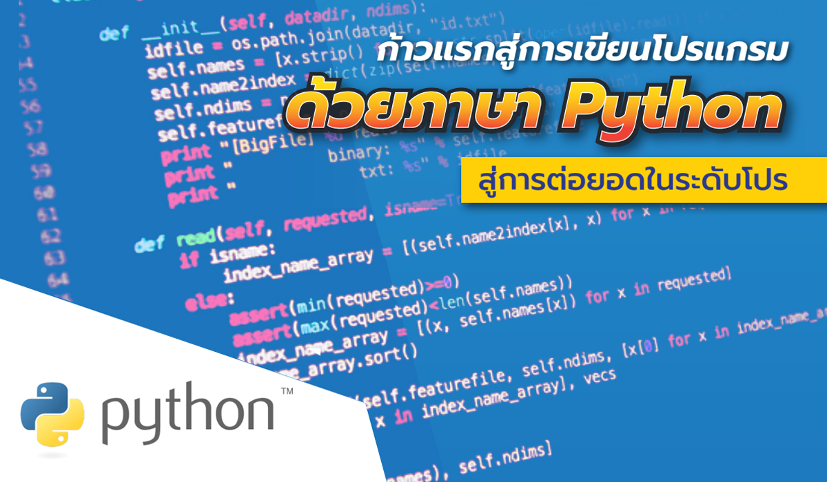 ก้าวแรกสู่การเขียนโปรแกรมด้วยภาษา Python สู่การต่อยอดในระดับโปร
